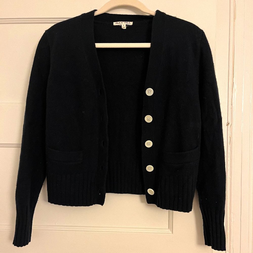 Alex Mill Navy Blue Cropped Cardigan